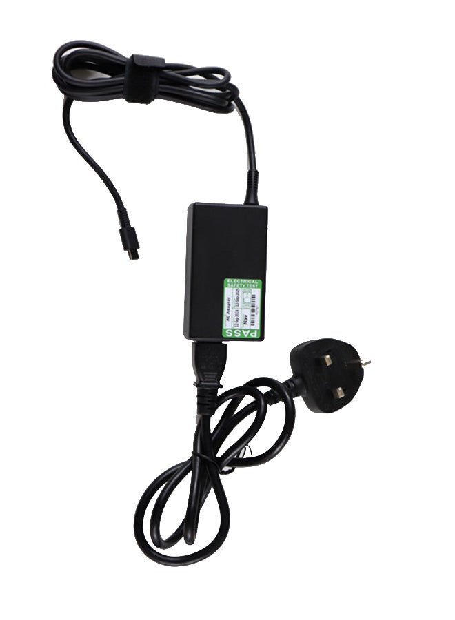 HP Renewed - 65W C type Pin AC Adapter Black With Cable Black  - Image 2