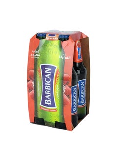 باربيكان Strawberry Flavour Malt Beverage, Glass Bottle, 330ml × 4 