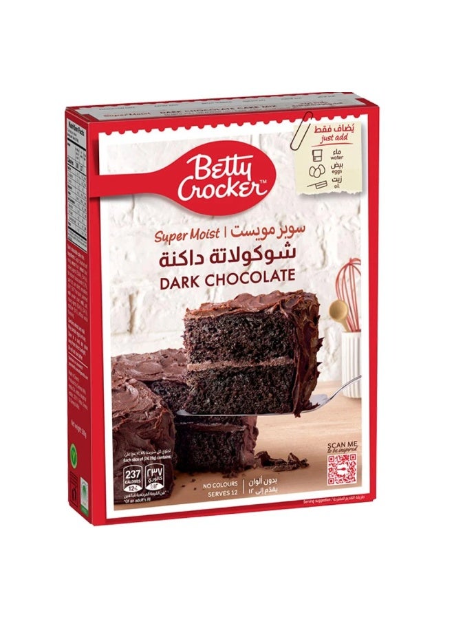 بيتي كروكر Crocker Super Moist Dark Chocolate Cake 430grams 