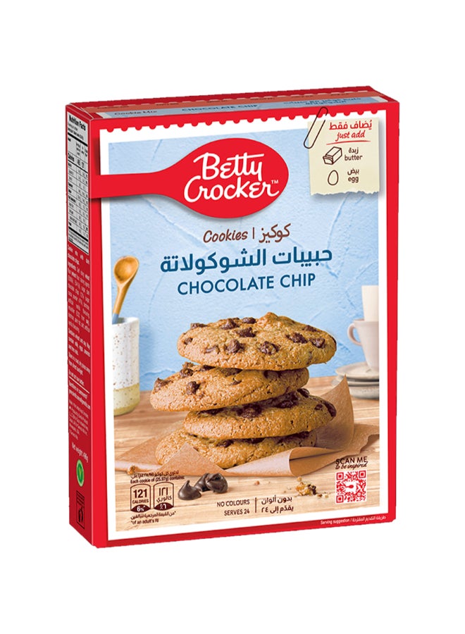 بيتي كروكر Betty Crocker Chocolate Chip Cookie Mix, 496 g
