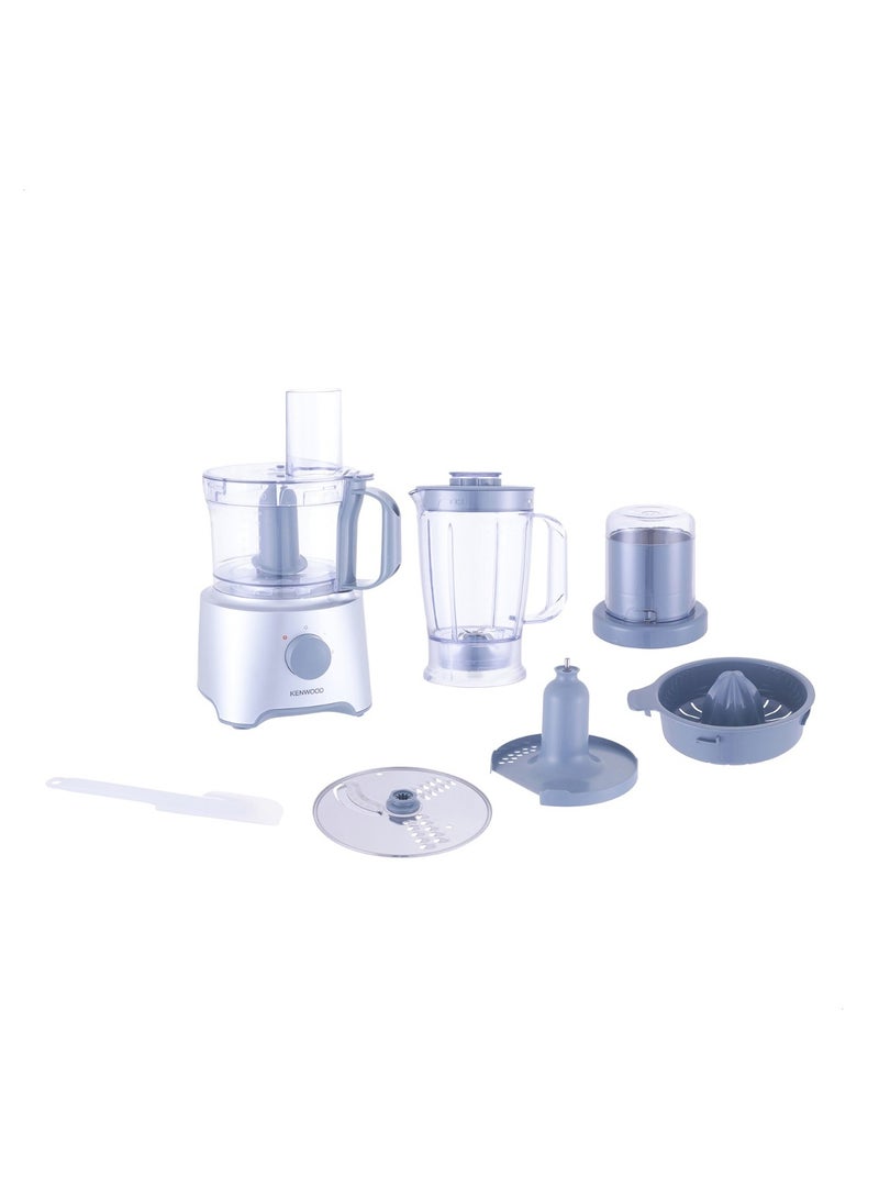 كينوود Multipro Compact Food Processor 800 W FDP302SI Silver - Image 1
