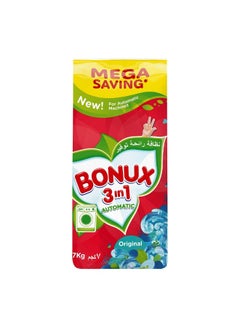 بونكس 3 In 1 Automatic Laundry Powder Detergent, Original Scent, 7Kg 
