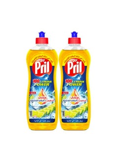 بريل lemon Dishwashing Liquid , 950ml × 2 