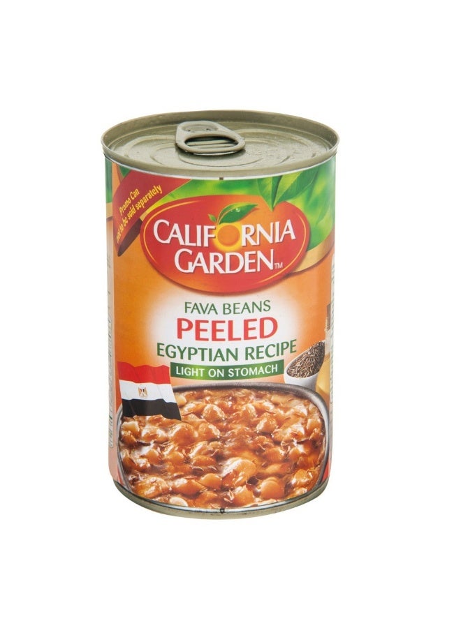 California Garden Fava Beans Peeled Egyptian Recipe, 450g 
