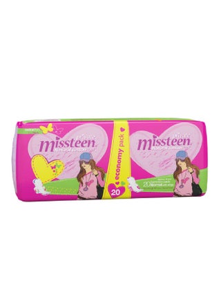 Private Missteen Extra Thin Feminine Pads, Normal with Wings, 2 × 10 Pads - pnsku/N70110823V/45/_/1726474143/03a95f9c-6389-4dd2-9798-0e448e94d17e
