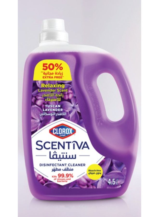 كلوركس مطهر متعدد الاستخدامات سينتيفا، برائحة اللافندر، 3 لتر + 50%