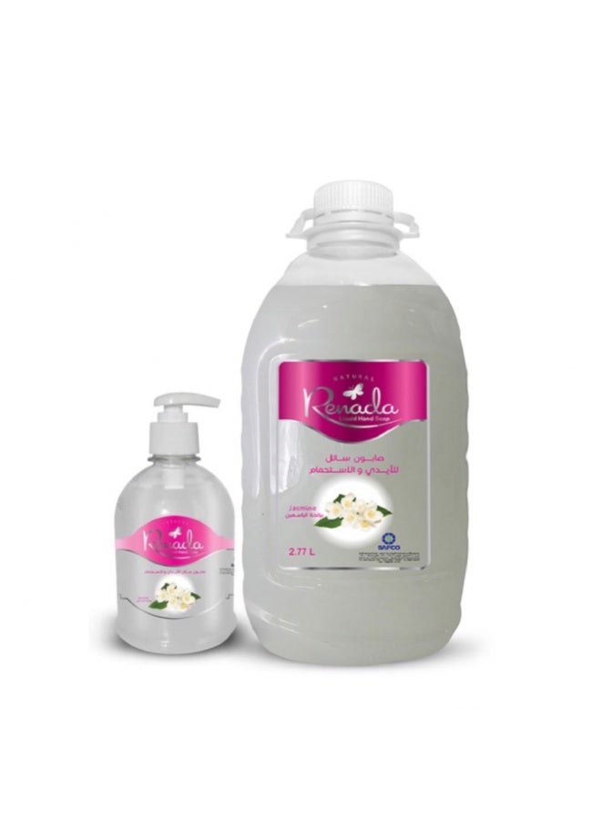 Liquid Hand Soap Jasmine Scent, 2.77 Liter + 500 ml - pnsku/N70110905V/45/_/1734582095/ef49b56b-1809-4904-b306-55ed2f26b36d