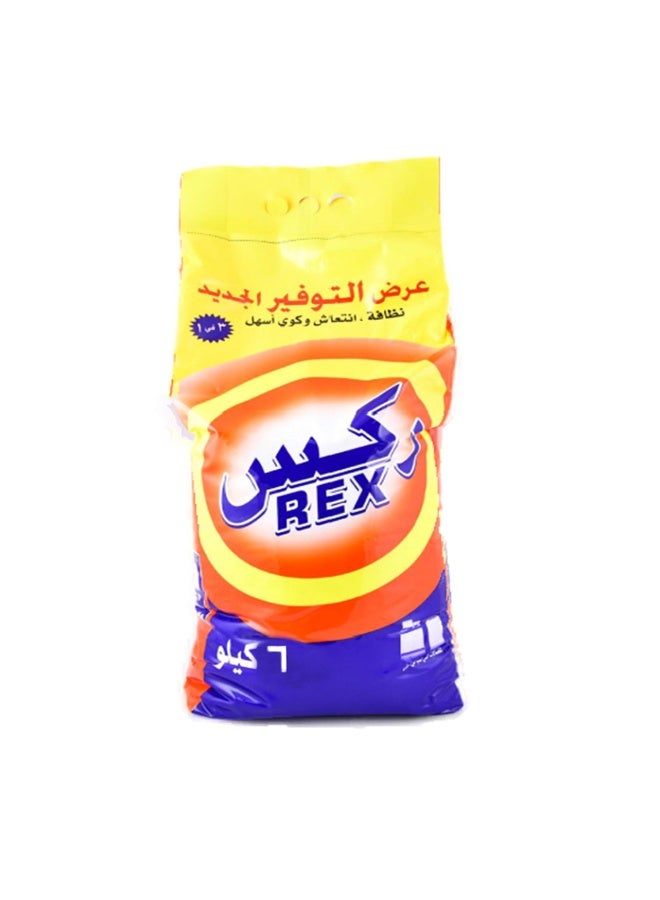 ركس Rex Laundry Powder Detergent, 6 kg 