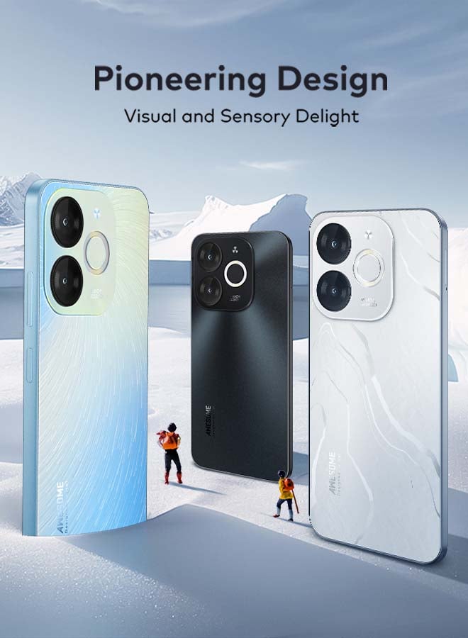 إيتيل - A80 Dual SIM Glacier White 4+4GB RAM 128GB 4G - Middle East Version - Image 1