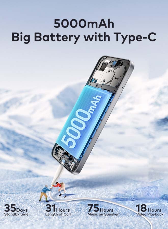 إيتيل - A80 Dual SIM Glacier White 4+4GB RAM 128GB 4G - Middle East Version - Image 1
