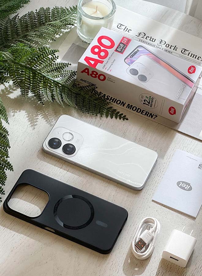 ITEL - A80 Dual SIM Wave Blue 4+4GB RAM 128GB 4G - Middle East Version - Image 1