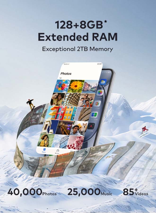 ITEL - A80 Dual SIM Wave Blue 4+4GB RAM 128GB 4G - Middle East Version - Image 1