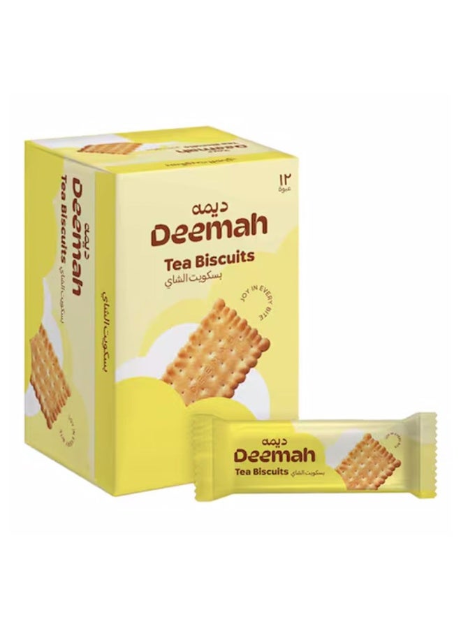 Deemah Tea Biscuits, 100g × 12 