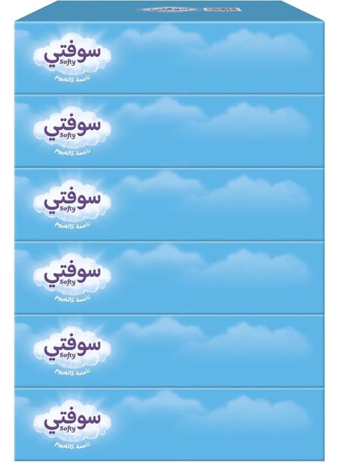 Facial Tissues, 2Ply, 4+2 Pieces, 70Tissues