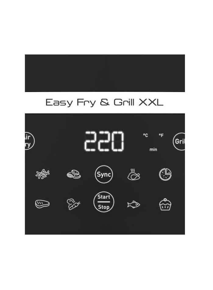 تيفال Tefal 2*1 Air Fryer & Grill , 6.5 L, 8 Preset Programs, 1830 Watt, Touch, Digital, non-stick basket, Black – EY8018EG 6.5 L 1830 W EY8018EG Black - Image 5