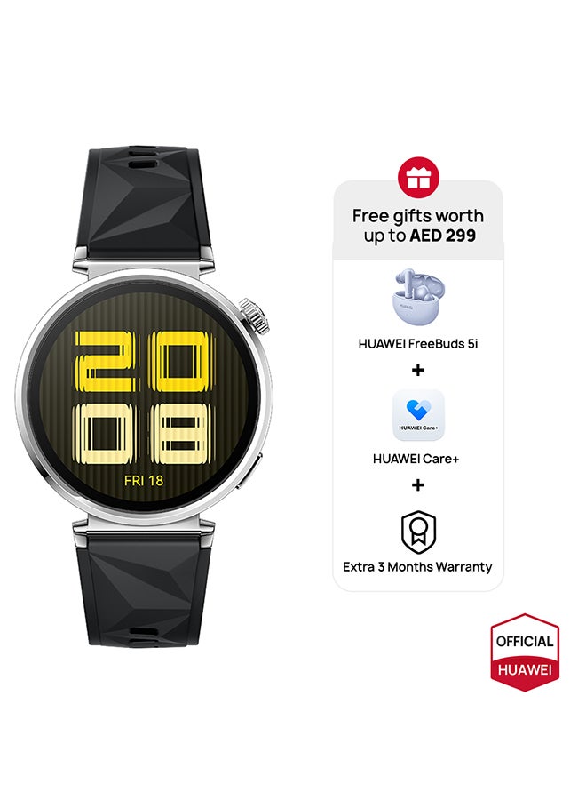 WATCH GT5 41mm Smartwatch,  HW Care + 3 Month Extra warranty + Freebuds5i Black 