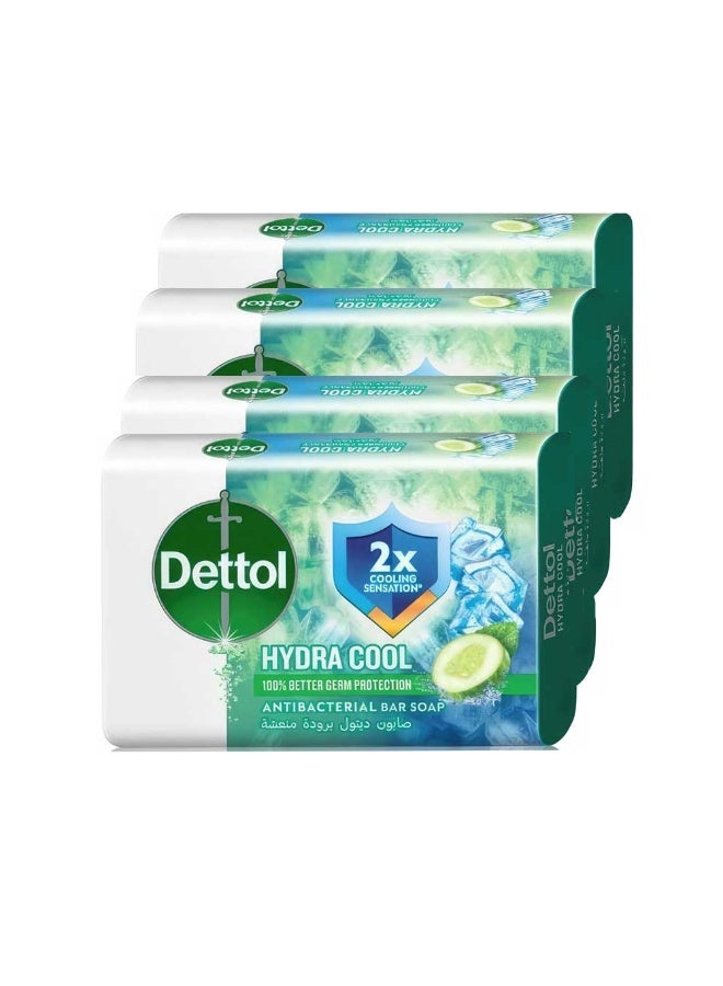 ديتول Hydra Cool Anti-Bacterial Soap,120g ×3+1 