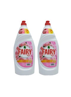 فيري Fairy Dishwashing Liquid, Rose Bloom, 2 × 800ml 