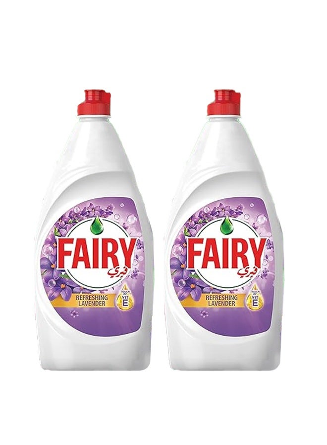 فيري Fairy Dishwashing Liquid, Refreshing Lavender , 800 ml ×2 