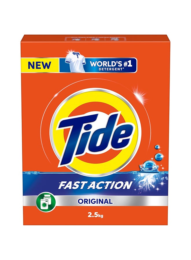 Tide Automatic Concentrated Laundry Powder Detergent, Original Scent, 2.5 kg