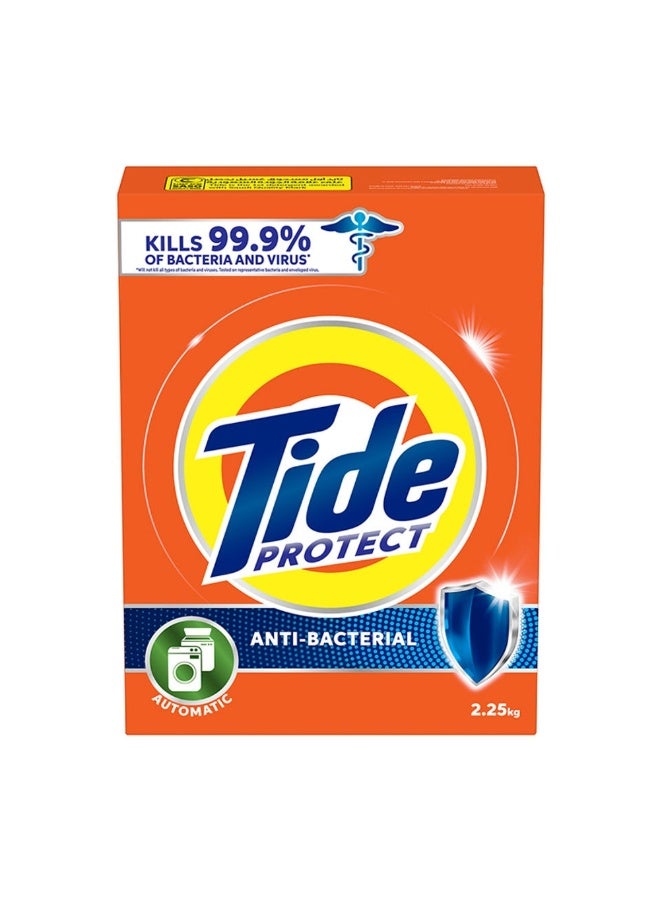 Tide - Tide Protect Anti-Bacterial Laundry Powder Detergent, Automatic, 2.25kg - Image 1