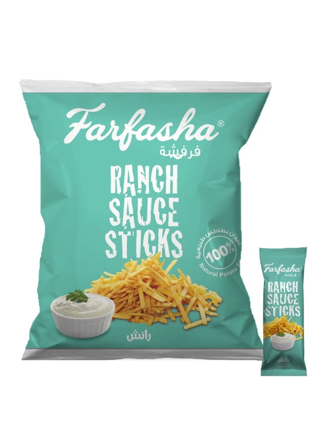 فرفشة Farfasha Potatoes Sticks with Ranch Flavor, 15 g × 24 