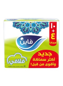 فاين Fluffy Facial Tissue Soft,130 Sheets ,10+4 Free 