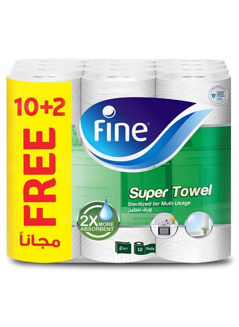 double absorbent paper, 12 rolls