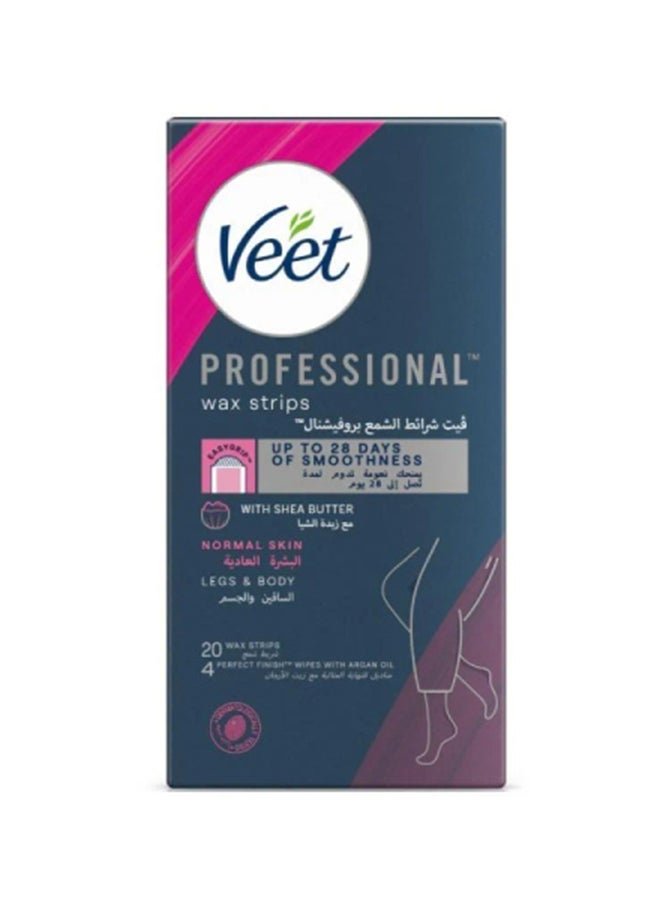 فيت - Hair Removal Wax Strips for Normal Skin, 20 Strips - Image 1