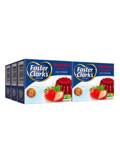 فوستر كلاركس Strawberry Flavour Jelly Dessert 80G × 6 