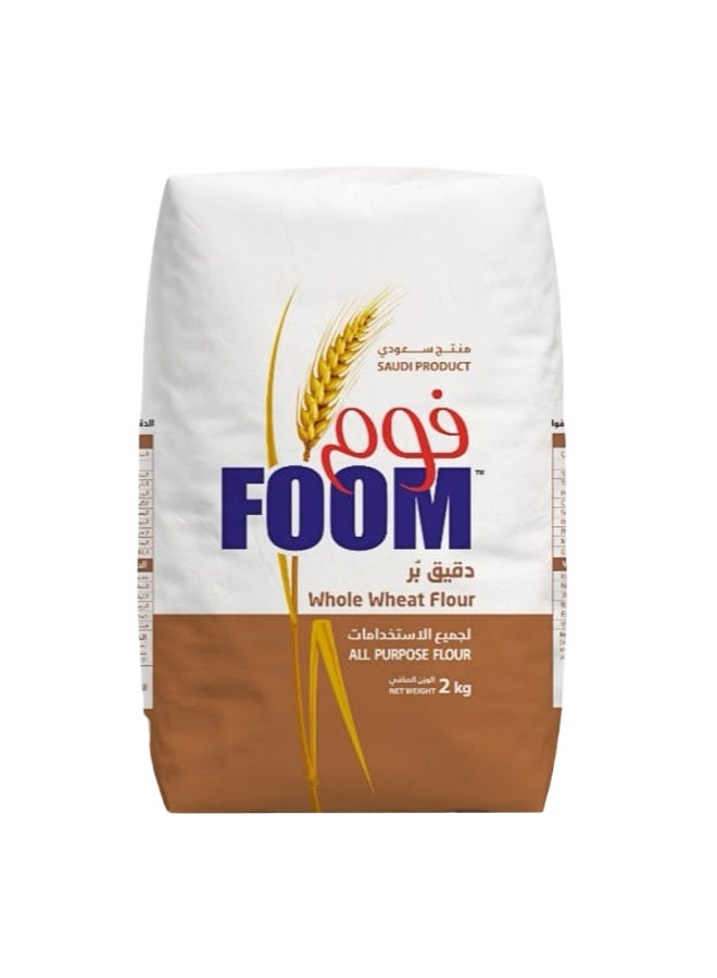Foom - Foom Whole Wheat Flour Dark, 2kg - Image 1