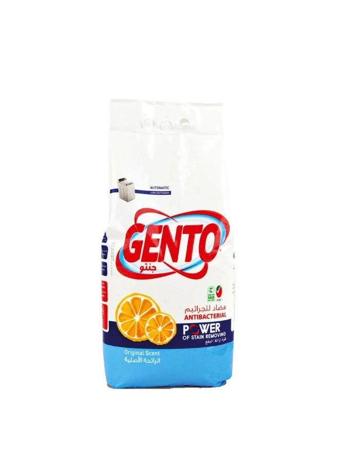 GENTO Blue Laundry Powder Detergent With Original Scent , Automatic ,4.5 Kg