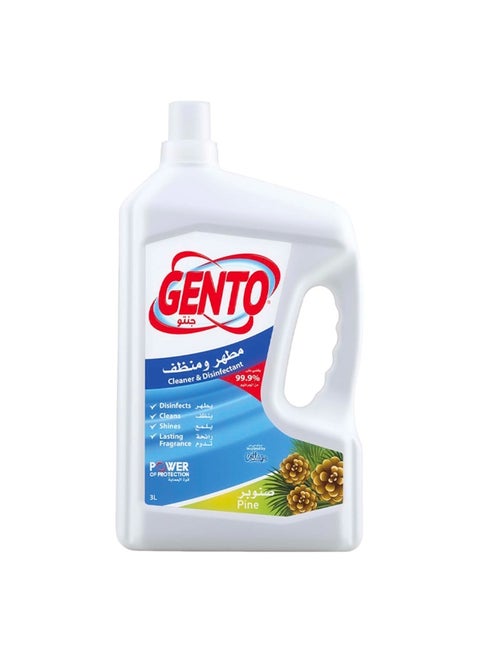 Cleaner And Disinfectant Pine Scent 3 Liter white