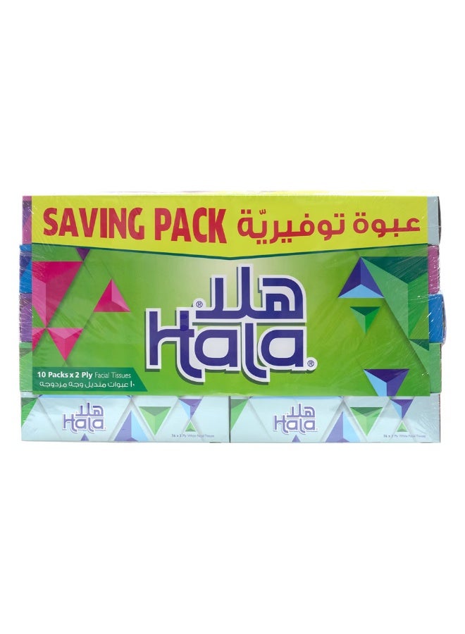 مناديل وجه 76 مناديل مزدوجة × 10