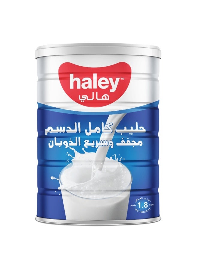 Haley - Instant Full Cream Milk Powder, Can, 1800 g - Image 1