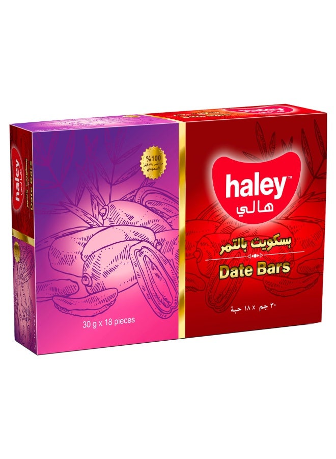 Haley - Date Bars 18 × 30G - Image 1