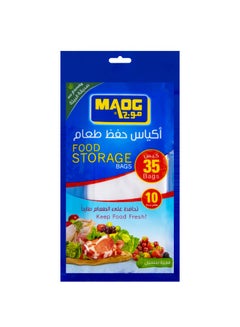 Maog Food Storage Bags, Size 10, 35 Bags 