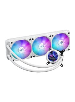 ASUS ROG Strix LC III 360 ARGB LCD CPU Liquid Cooling, 360mm Radiator, 3x ROG STRIX AF-12S ARGB 120mm Fans, 2200 RPM Fan Speed, 70.38 CFM Air Flow, 360° Rotating ROG Logo, 90RC00W2-M0UAY0 White  - Image 3