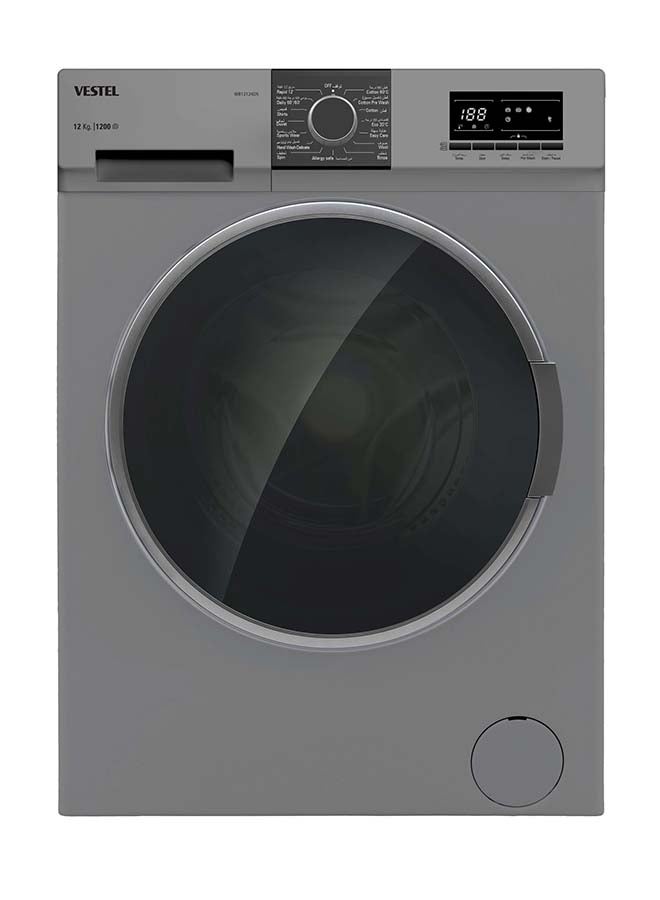 Vestel Front Loading Washing Machine, 12 kg, Turkish, Silver WB12124DS WB12124DS Sliver - Image 2
