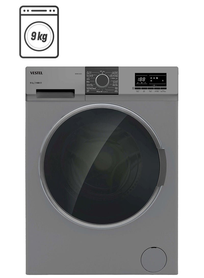 Vestel Front Loading Washing Machine, 9 kg, Turkish, Silver WB9B144DS WB9B144DS Sliver - Image 1