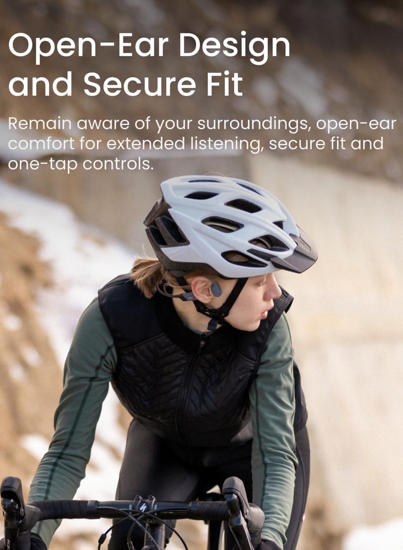 SHOKZ - OpenSwim Pro - Open-Ear Bluetooth Headphones & 32GB MP3 Player, IP68 Waterproof, Bone Conduction Headphones, Secure Fit for Workouts, Running and Swimming, Built-in Microphone, App Grey - Image 1