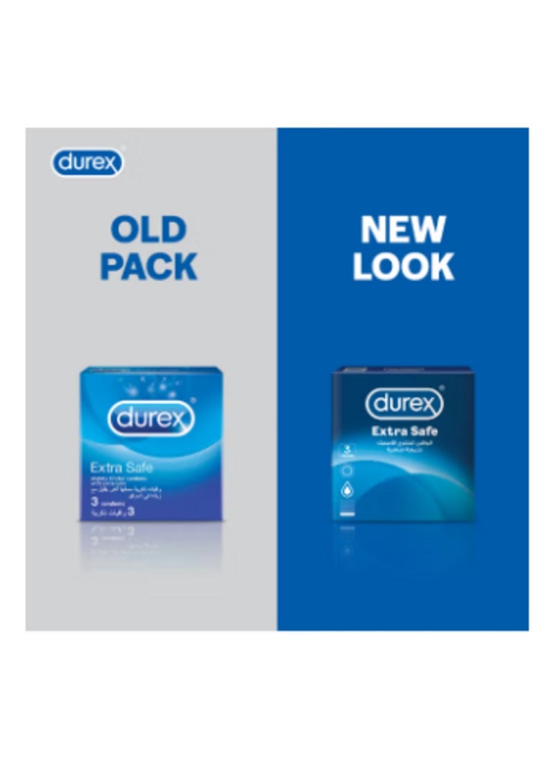Durex Extra Safe Condom Pack of 3  - Image 2