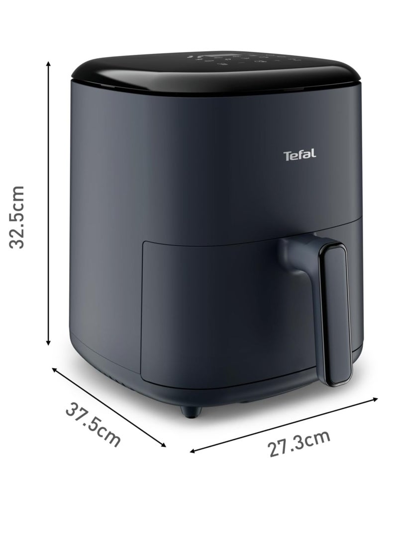 Tefal - Air Fryer | Easy Fry Max 5L Air-fryer | Serves Up to Six People | Healthy and Delicious Meals in No Time | Saves Time and Energy | Digital Control Panel | 10 Auto Cooking Programs | 5 L 1500 W EY245B40 Grey - Image 1