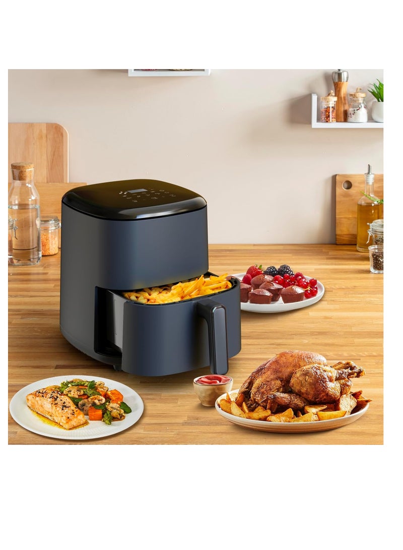 Tefal - Air Fryer | Easy Fry Max 5L Air-fryer | Serves Up to Six People | Healthy and Delicious Meals in No Time | Saves Time and Energy | Digital Control Panel | 10 Auto Cooking Programs | 5 L 1500 W EY245B40 Grey - Image 1