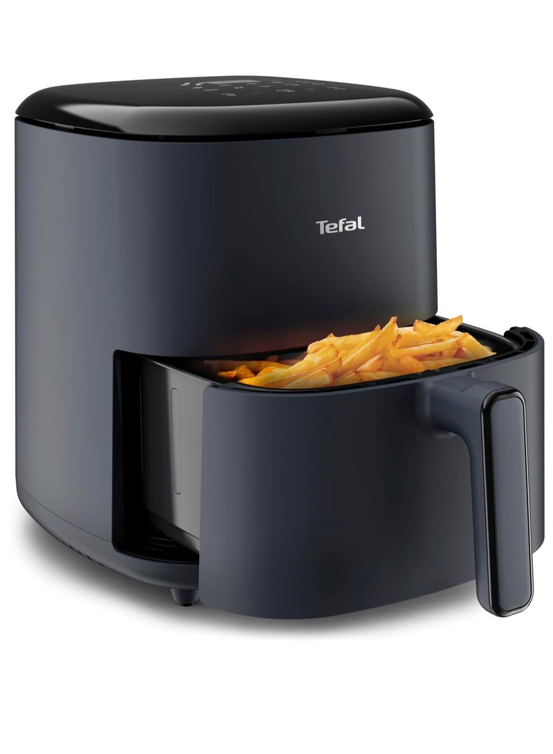 Tefal - Air Fryer | Easy Fry Max 5L Air-fryer | Serves Up to Six People | Healthy and Delicious Meals in No Time | Saves Time and Energy | Digital Control Panel | 10 Auto Cooking Programs | 5 L 1500 W EY245B40 Grey - Image 1