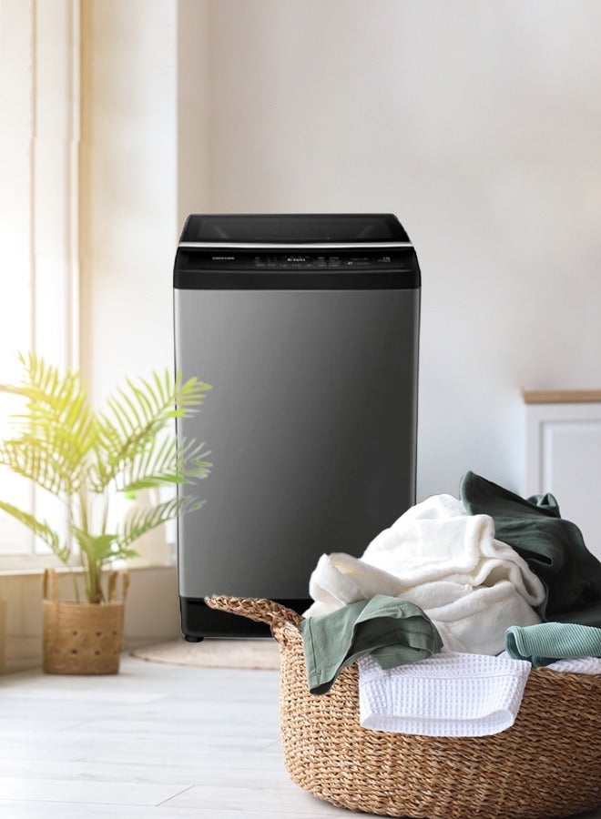 SREEN Washing Machine - Top Load - 9 KG -  Silver - SRWM-9K-D3K-TAS 322 kW SRWM-9K-D3K-TAS Silver - Image 3