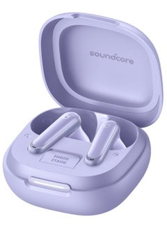 Soundcore P40i by Anker, Noise Cancelling Wireless Earbuds, Adaptive Noise Cancelling to Environments, Heavy Bass, 60H Playtime, 2-in-1 Case and Phone Stand, IPX5, Wireless Charging, Bluetooth 5.3 - purple  - Image 3