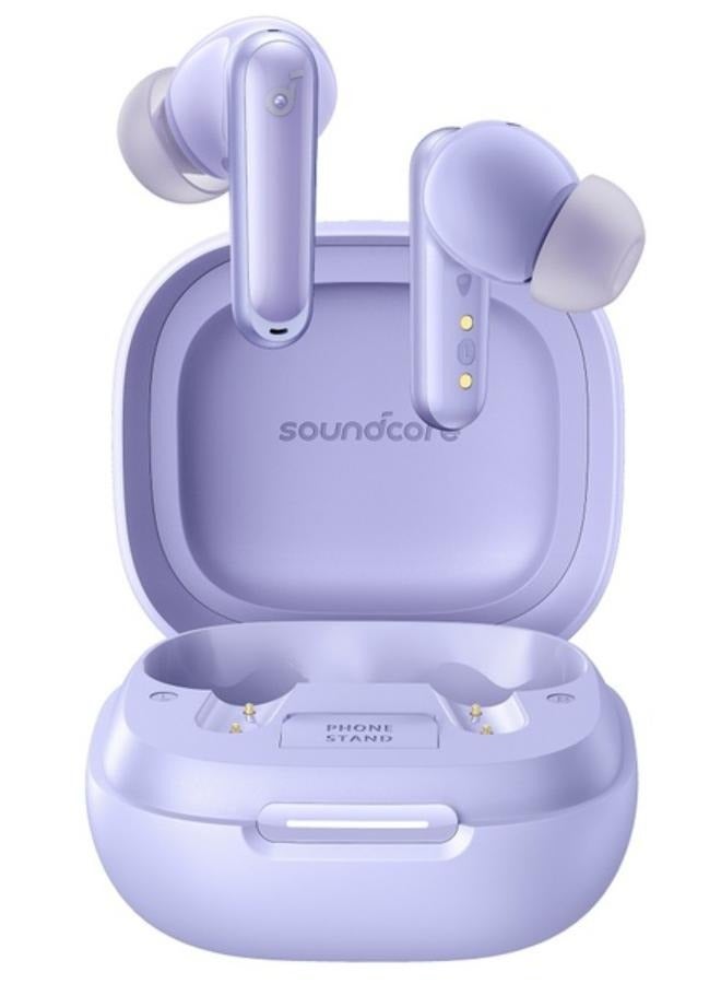 ساوند كور - P40i by Anker, Noise Cancelling Wireless Earbuds, Adaptive Noise Cancelling to Environments, Heavy Bass, 60H Playtime, 2-in-1 Case and Phone Stand, IPX5, Wireless Charging, Bluetooth 5.3 - purple - Image 1
