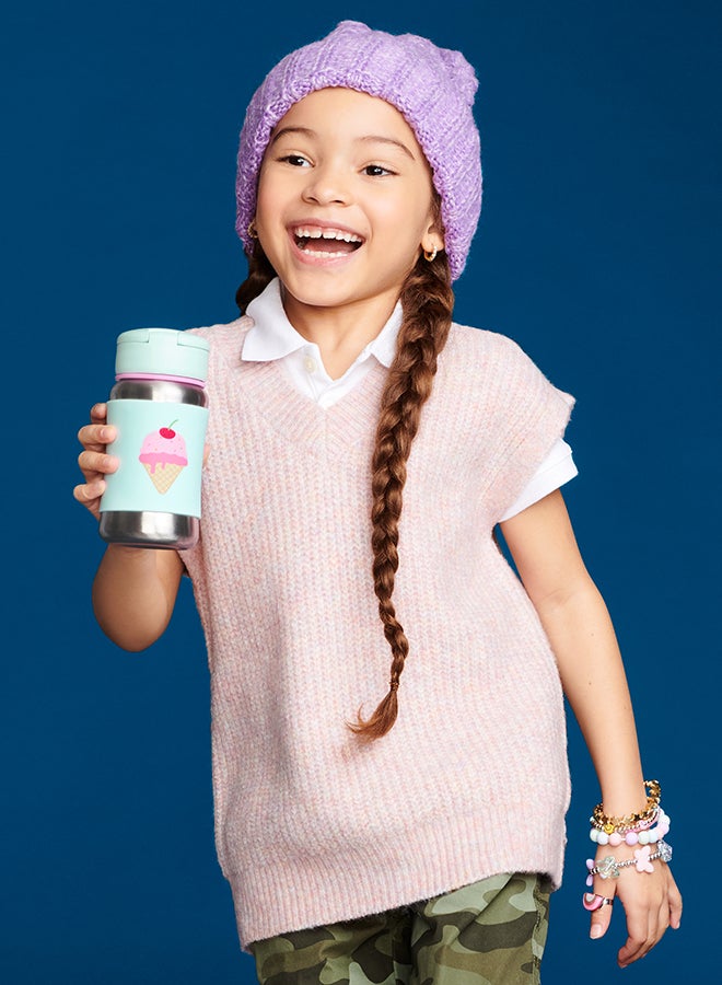 Skip Hop Spark Style SS Straw Bottle - Ice Cream  - Image 5