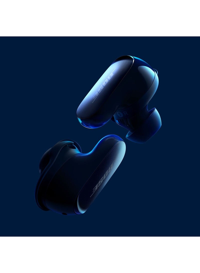BOSE - QuietComfort Ultra Wireless Noise Cancelling Earbuds, Bluetooth Noise Cancelling Earbuds with Spatial Audio and World-Class Noise Cancellation Lunar Blue - Image 1